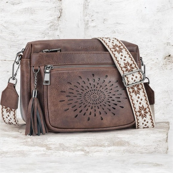 Does not apply Handbags - Crossbody Bags for Women Trendy Faux Leather Crossbody Purses Shoulder Handbags